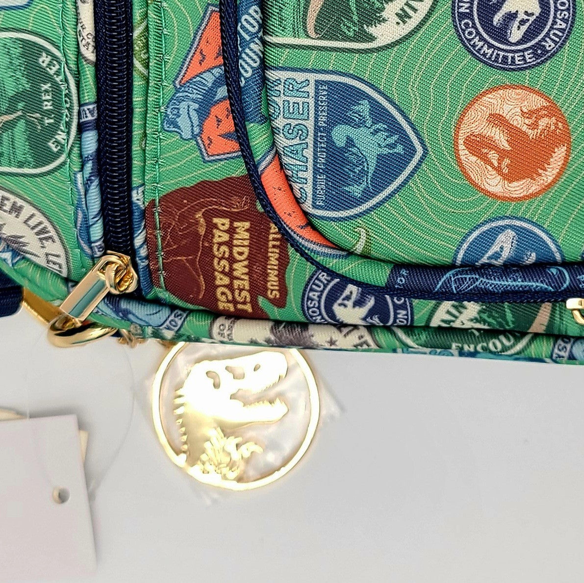 NEW Universal Studios Jurassic World Park Crossbody AOP Dinosaur Observation Bag