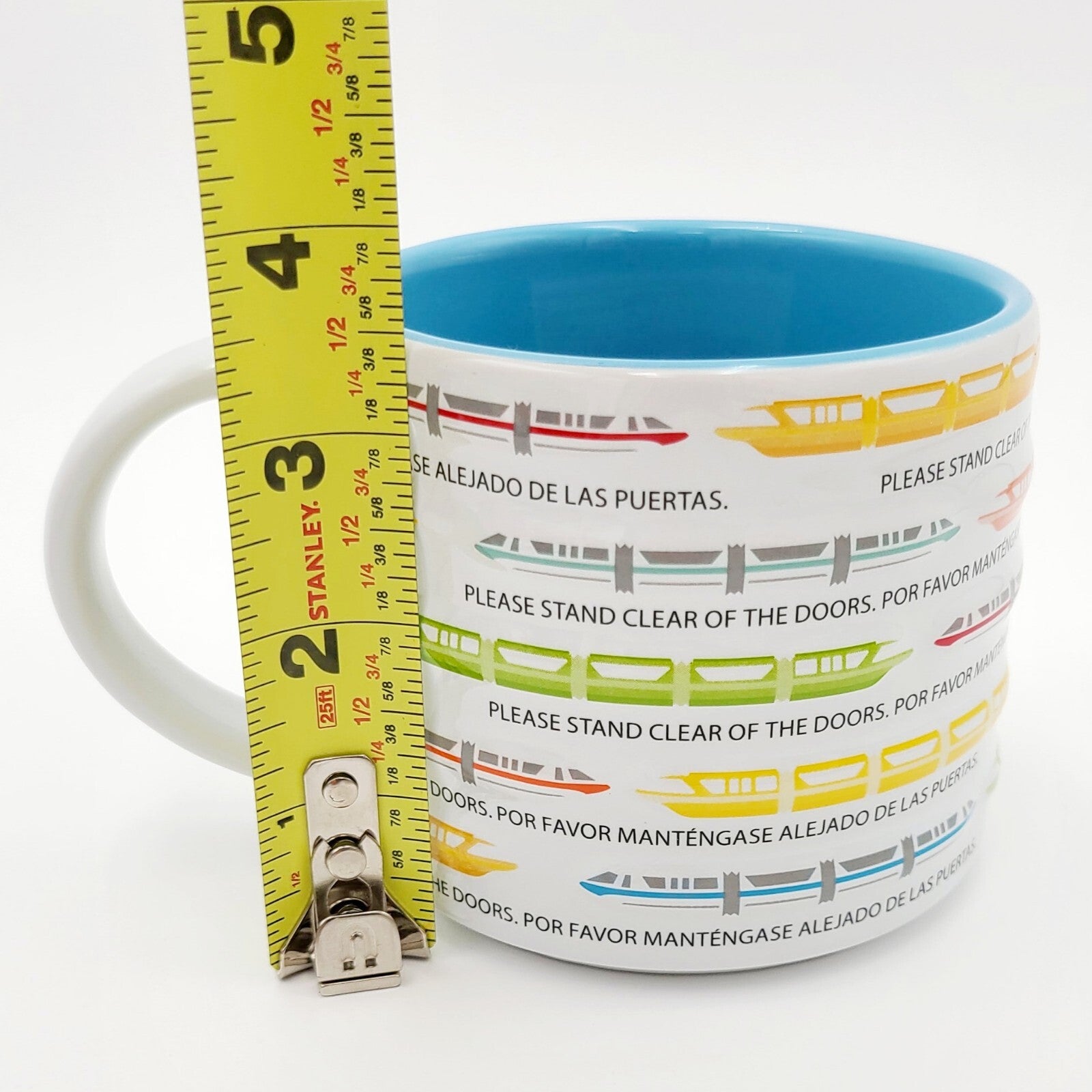 Disney Parks Monorail Please Stand Clear Of The Doors Ceramic Coffee Cup Mug Red