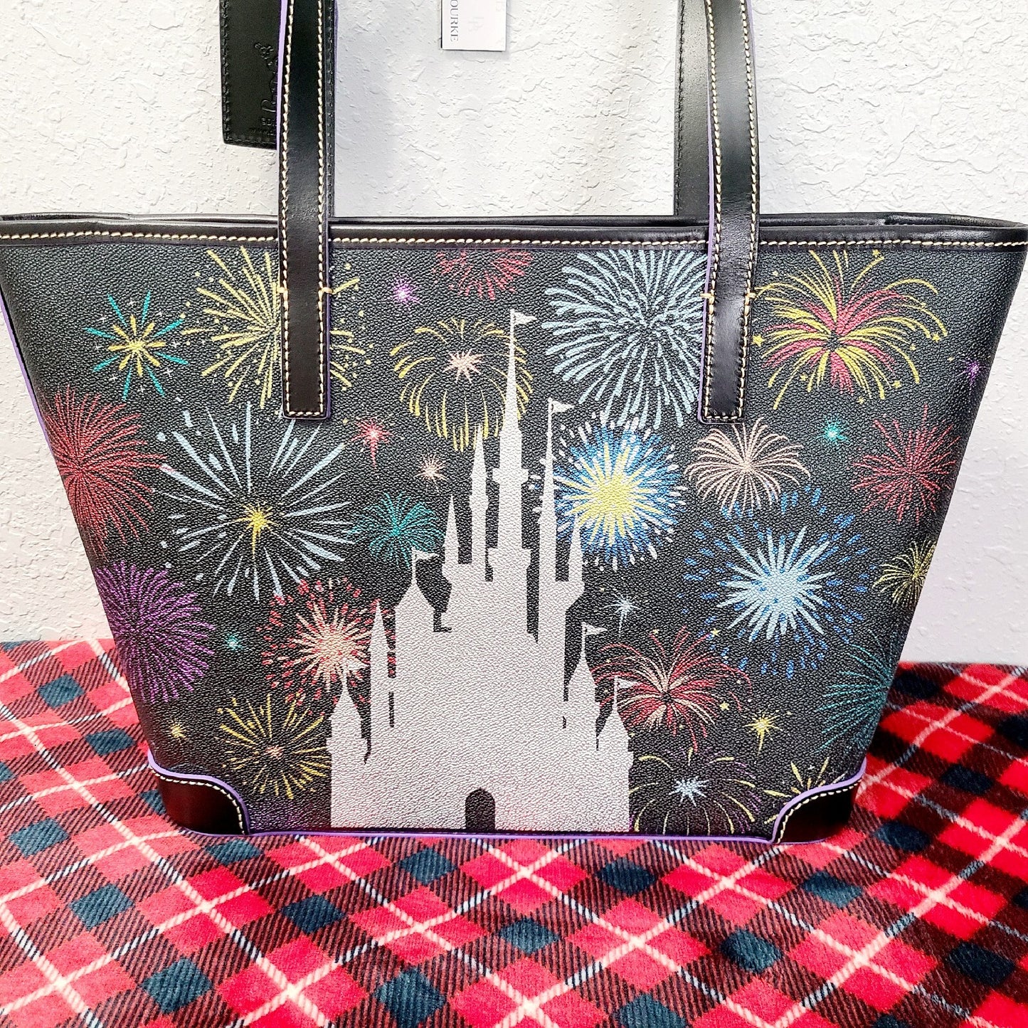 2023 Disney Park 100 Finale Dooney Bourke Partners Mickey Walt Firework Bag Tote