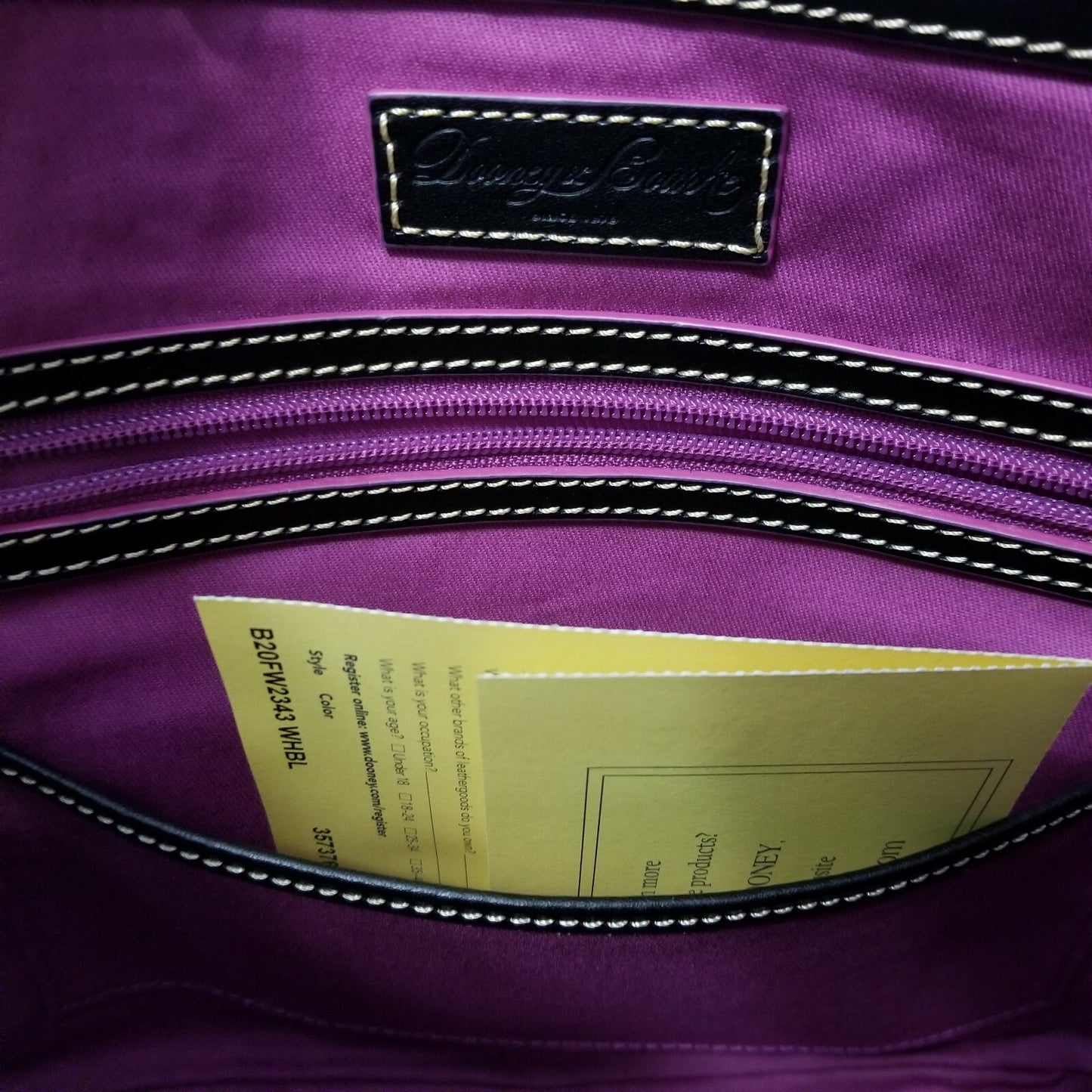 *Actual Bag* Disney Park EPCOT Food & Wine Festival 2020 Dooney & Bourke Satchel