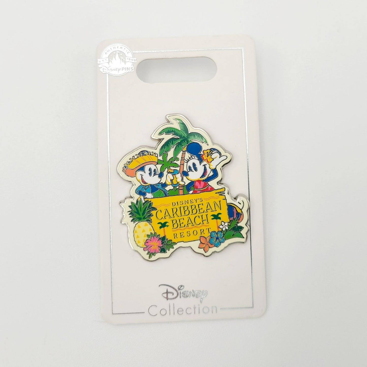 Walt Disney World Parks Caribbean Beach Resort Mickey & Minnie Mouse OE Pin