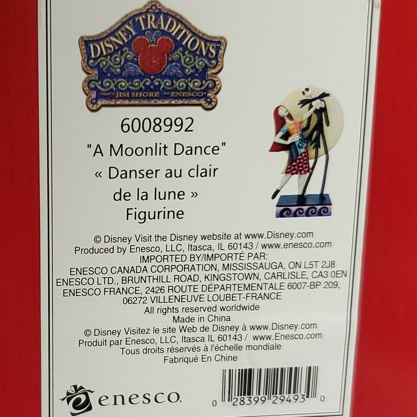 Disney Parks Traditions Jack & Sally Moon Jim Shore 6008992 Nightmare Christmas