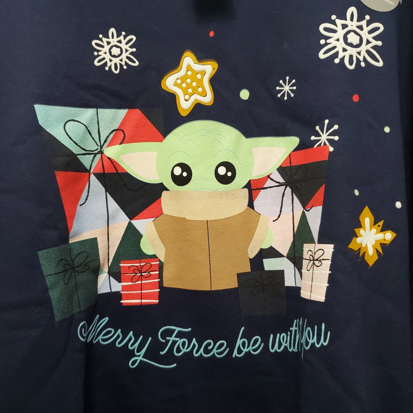 XL Disney Parks Star Wars Merry Force Be With You The Child Sweatshirt Baby Yoda