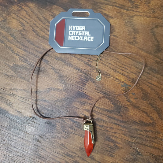 Disney World Star Wars Galaxy’s Edge Red Kyber Crystal Necklace Dok-Ondar's