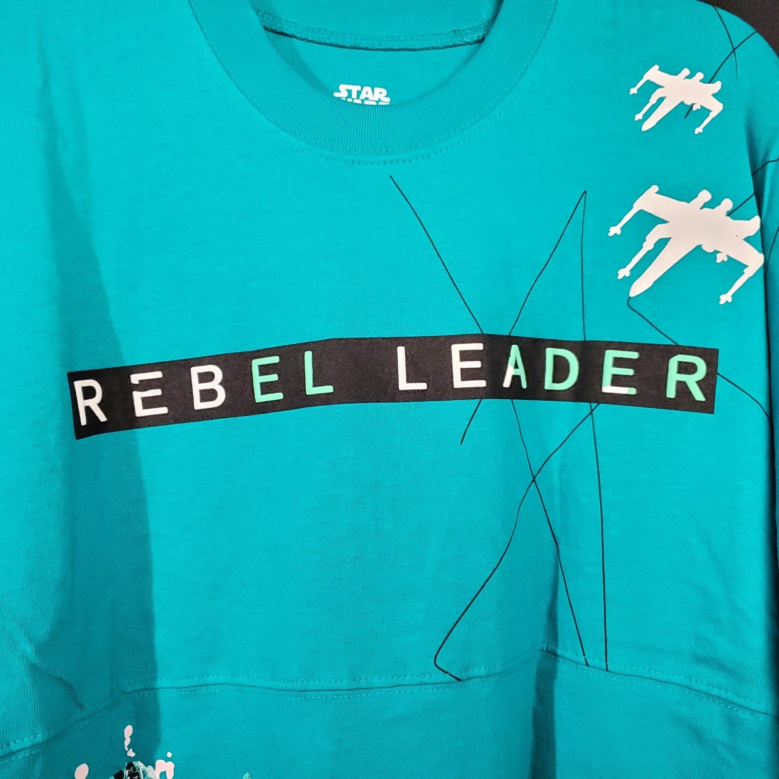 LARGE Disney Park May The 4th Star Wars Galaxy's Edge Rebel Leader Spirit Jersey