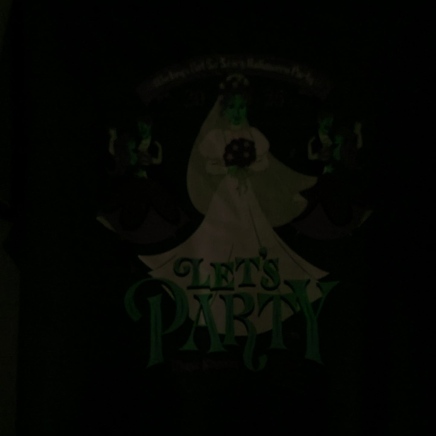 LARGE Disney Park Haunted Mansion Bride Not Scary Halloween Party MNSSHP Shirt