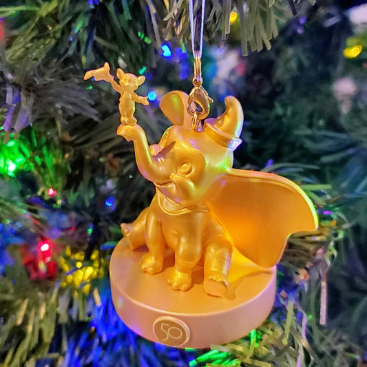 DUMBO Walt Disney World Parks 50 Gold Character Collection Single Ornament