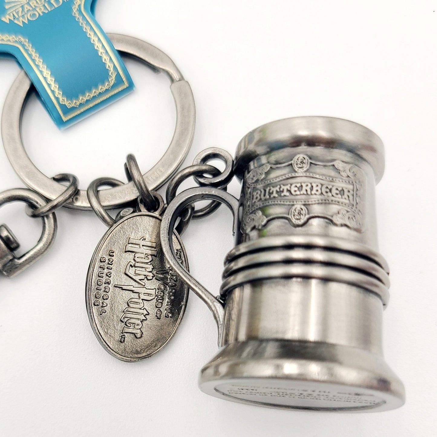 Universal Studios Wizarding World Of Harry Potter Butter Beer Metal Keychain NEW
