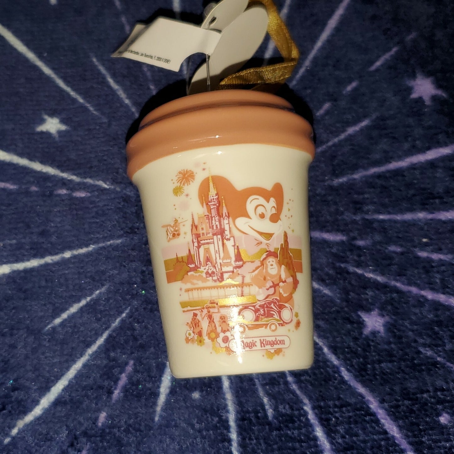 Walt Disney World 50th Anniversary Magic Kingdom Tumbler Mug Starbucks Ornament