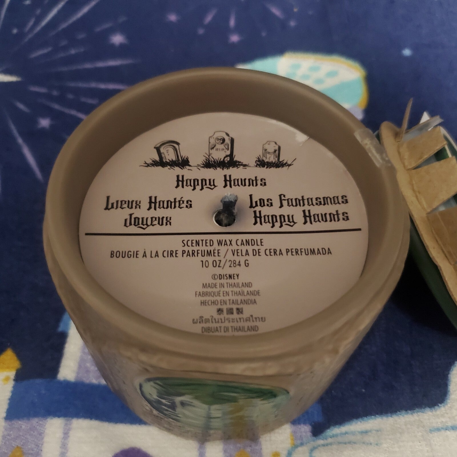 2022 Disney Parks Haunted Mansion Scented Wax Candle Happy Haunts Scent 10 Oz