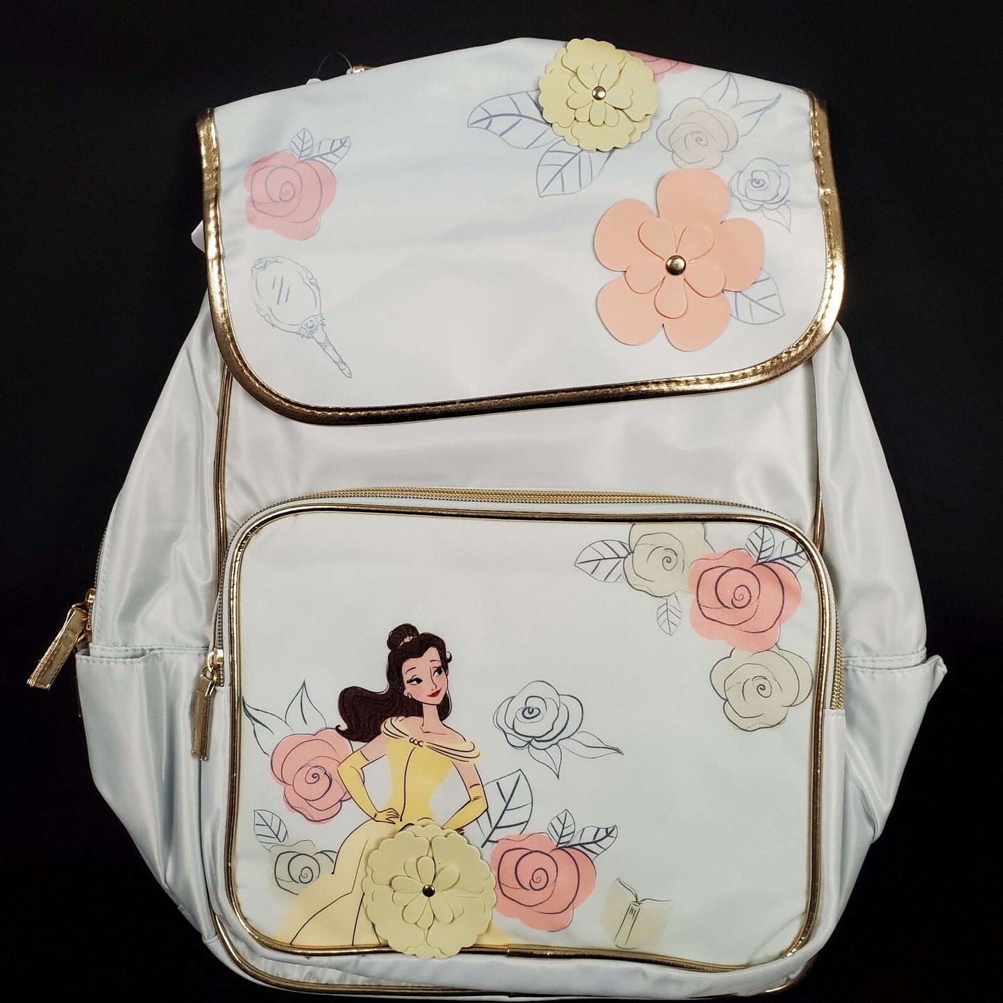 *Backpack & Stationery Set* Disney Princess Belle School Zip-Up Supplies Ariel