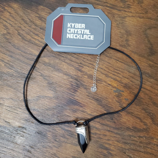 Disney World Star Wars Galaxy’s Edge Black Kyber Crystal Necklace Dok-Ondar's