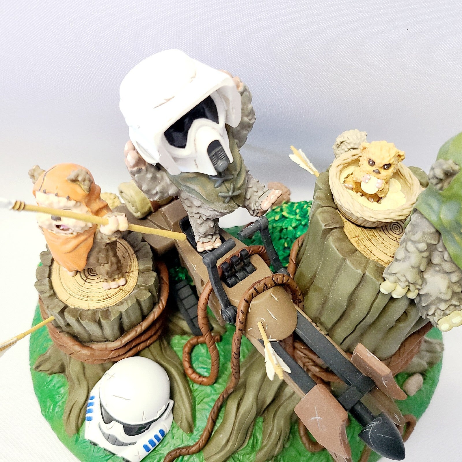 Disney Parks Star Wars Return  Jedi 40th Anniv Ewoks Collectible Figurine Ewok