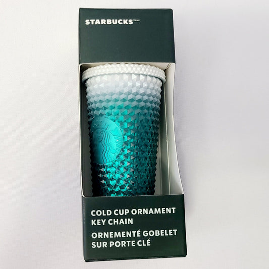 Disney World Parks 2023 Starbucks Mickey Ornament Keychain Holiday Cold Cup NEW