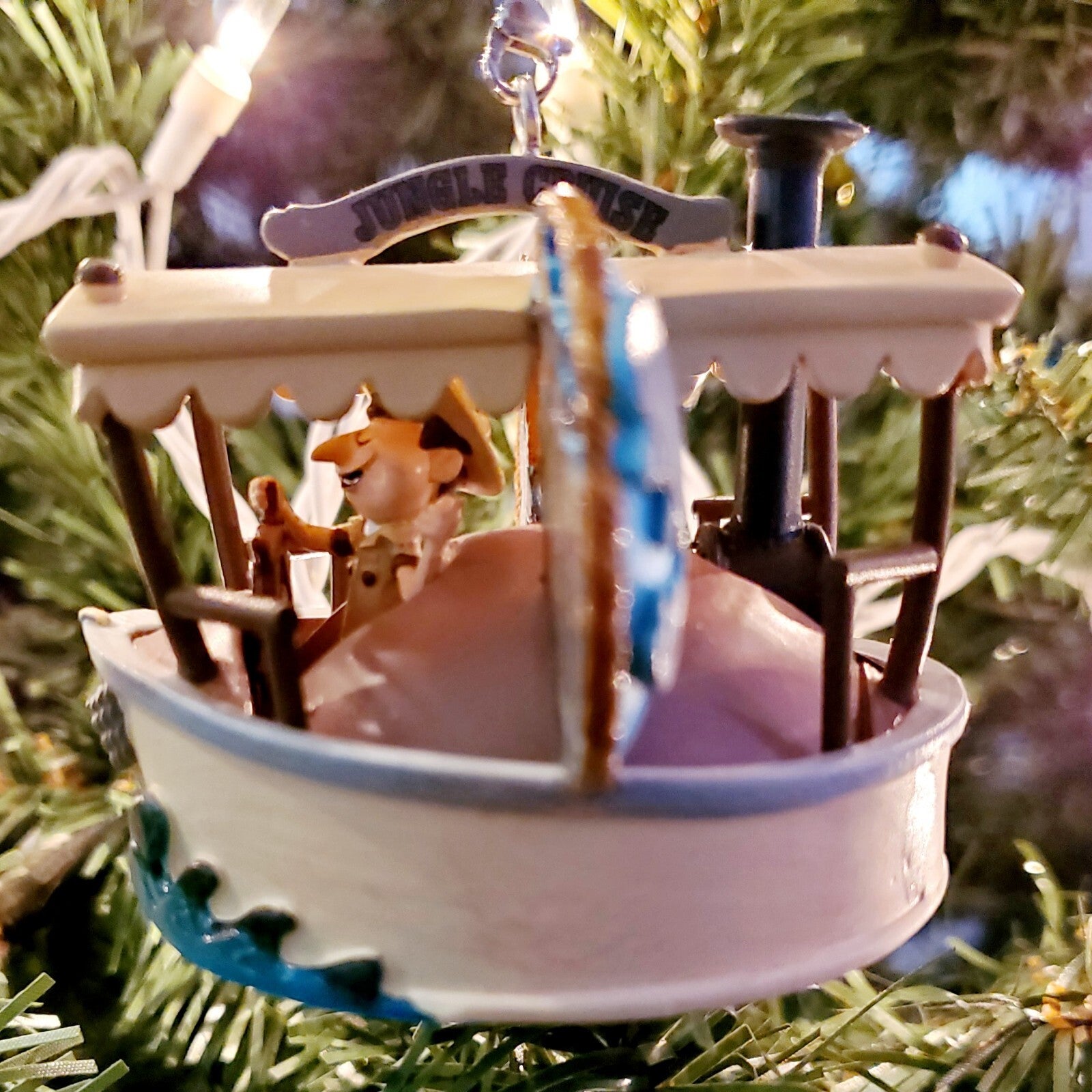 2022 Disney Parks Jungle Cruise Skipper Mickey Mouse Ear Hat Christmas Ornament