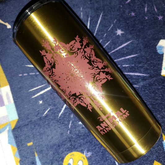 Disney Parks Animal Kingdom 2021 Merry Menagerie Deer Stag Metal Cup Tumbler