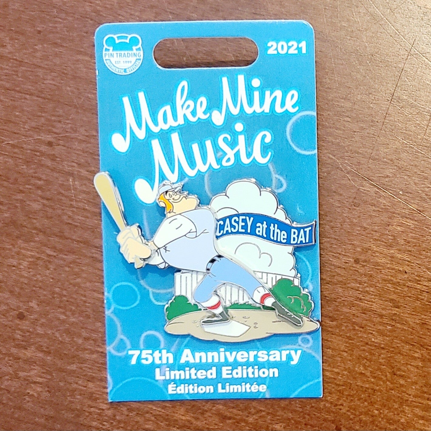 NEW Disney Parks Casey At The Bat / Make Mine Music 75th Anniversary LE 2021 Pin