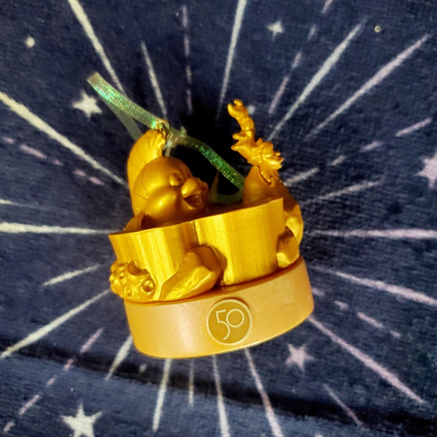 Disney Parks 50th Anniversary Statue Flounder Sebastian Little Mermaid Ornament