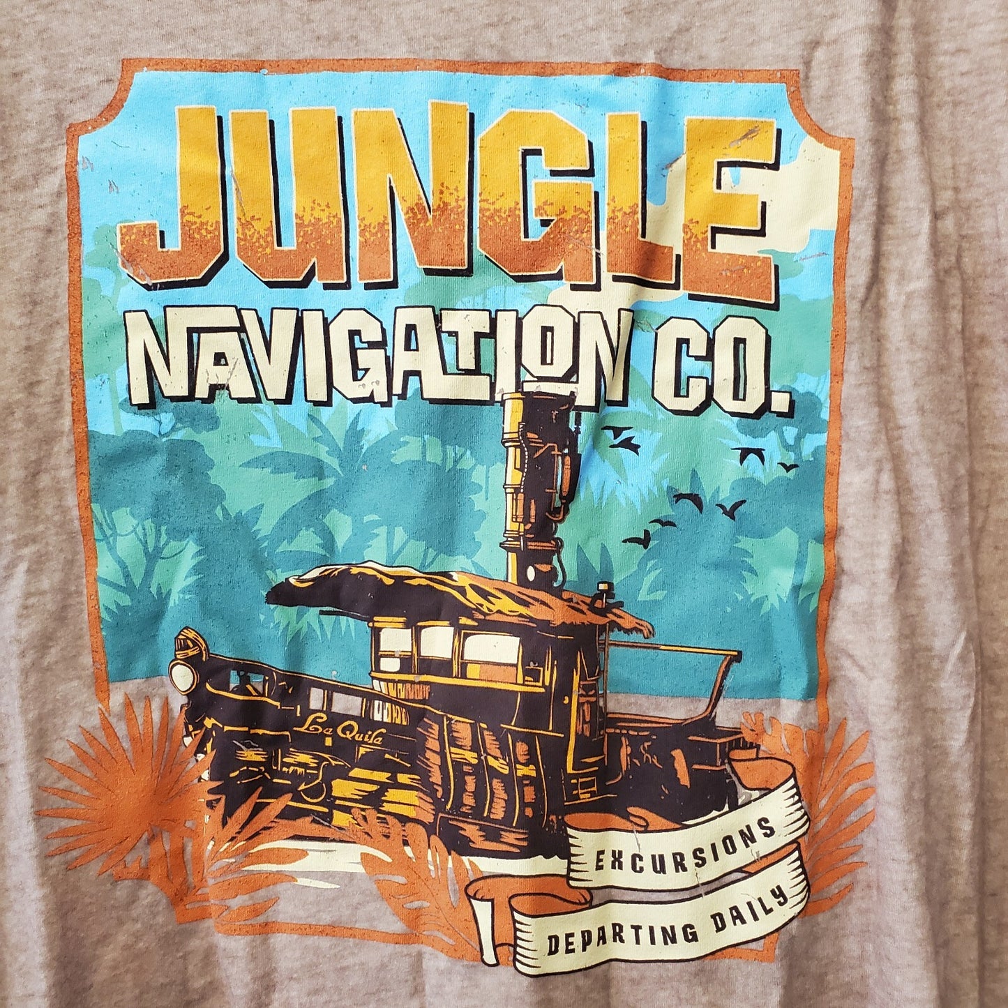 LARGE Disney Park Jungle Cruise Navigation Co. Shirt Adults Magic Kingdom NEW