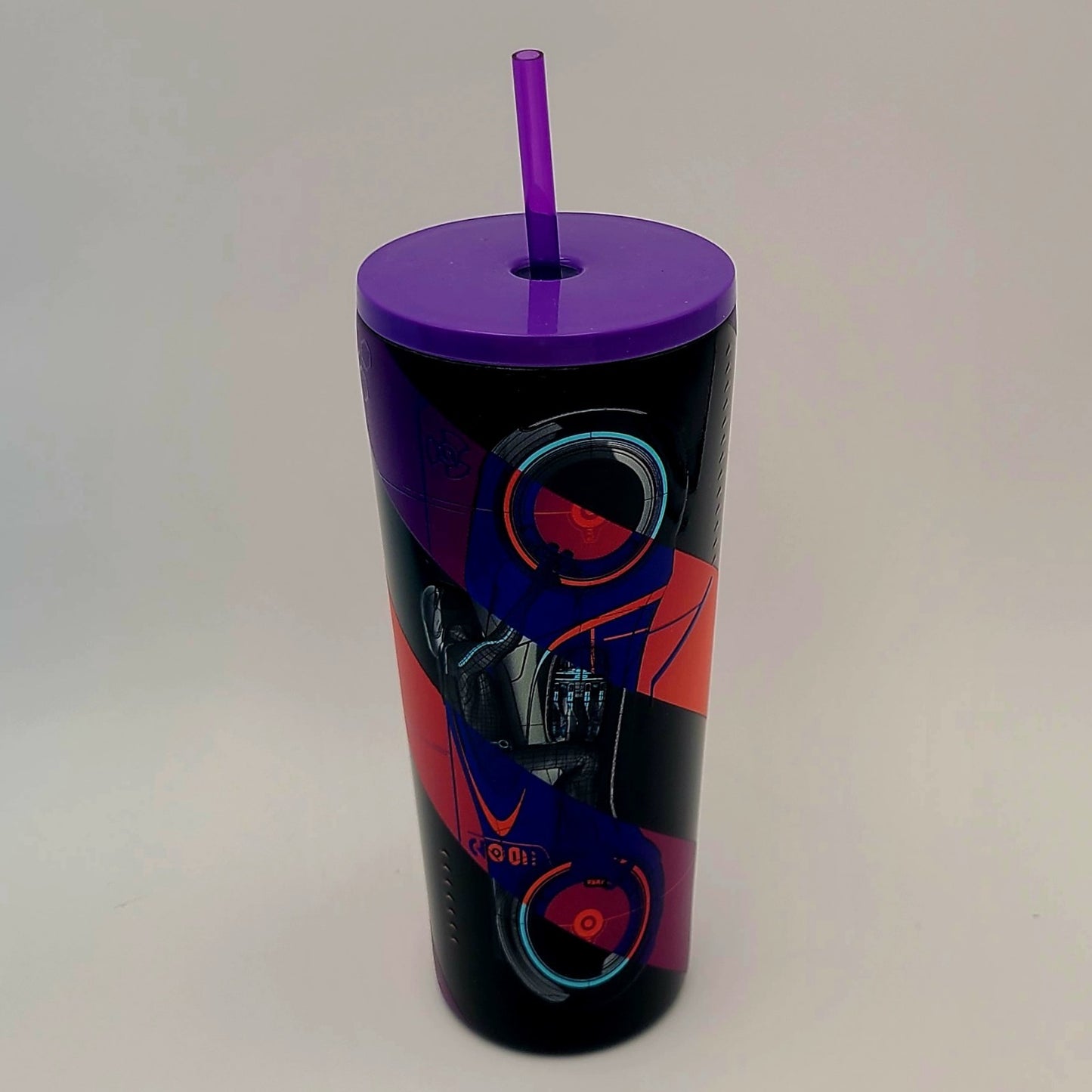 Walt Disney World Parks TRON Lightcycle Runner Tumbler Cup With Straw Lid New