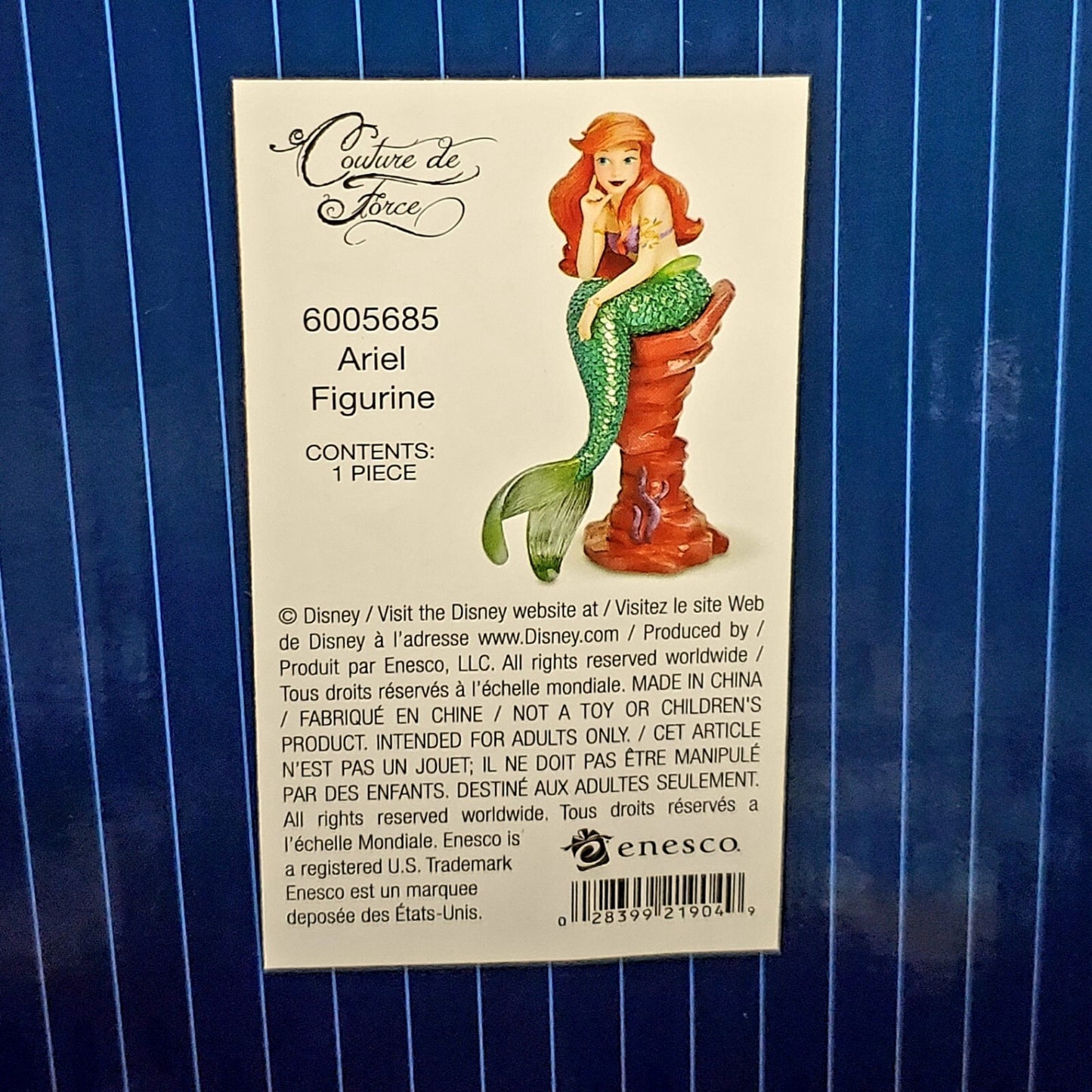 NEW Disney Parks Showcase Enesco Princess Ariel Figurine 6005685 Little Mermaid