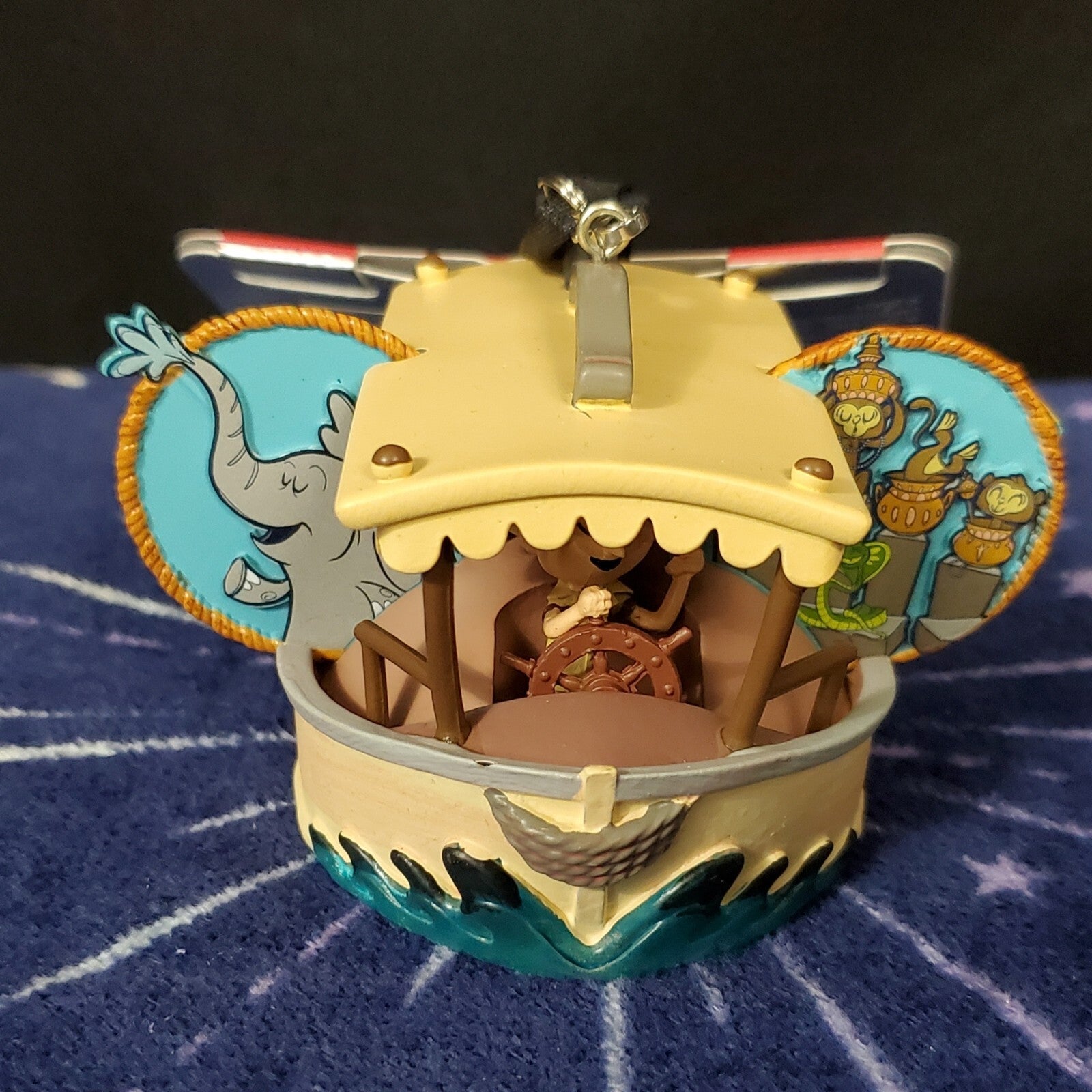 2022 Disney Parks Jungle Cruise Skipper Mickey Mouse Ear Hat Christmas Ornament