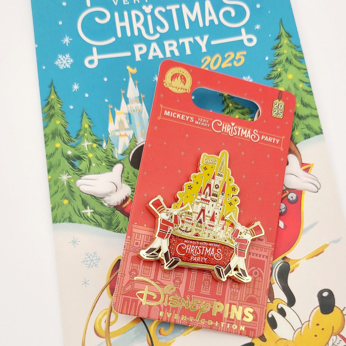 2025 Disney Parks Mickey’s Very Merry Christmas Party Castle Toy Soldiers Pin LE