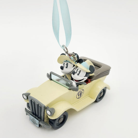 Disney Parks Ornament Grand Floridian Mickey & Minnie Antique Convertible Car