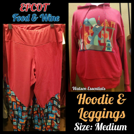 MEDIUM Hoodie & Leggings* Disney Epcot Food &Wine Festival 2021 Ratatouille Remy