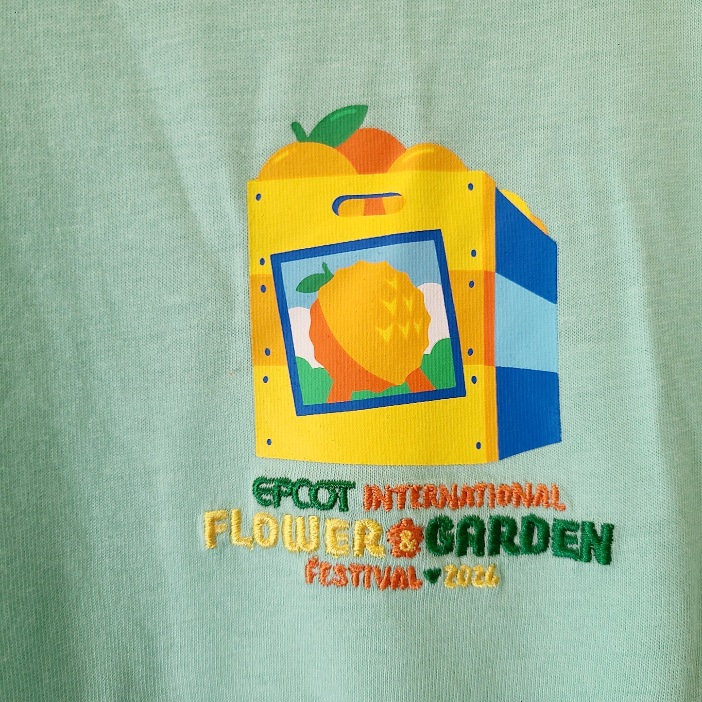 LARGE Disney Parks 2026 WDW EPCOT Flower & Garden Festival Orange Bird Shirt NEW