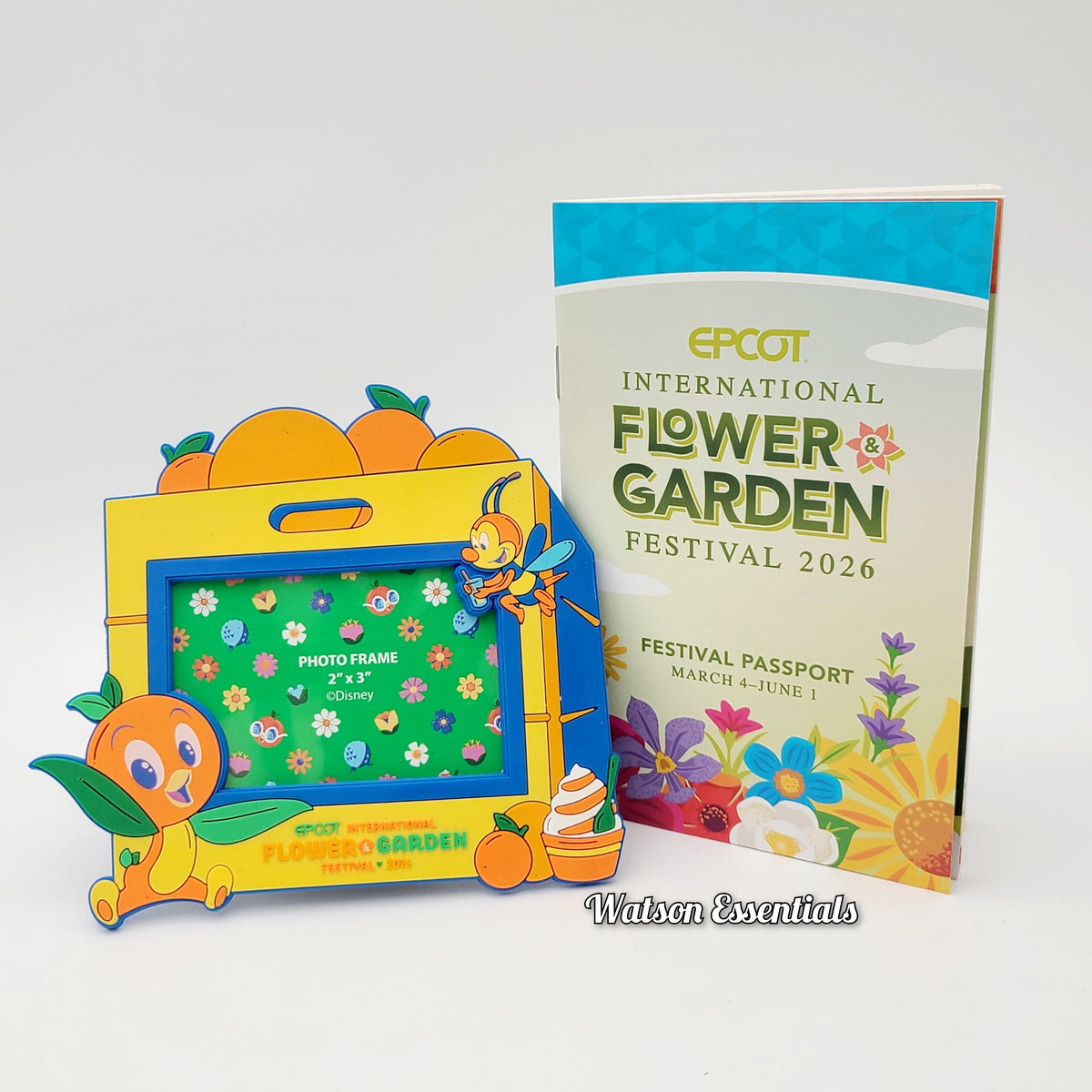 2026 Disney Parks Epcot Flower Garden Festival Orange Bird 2x3” Mini Photo Frame