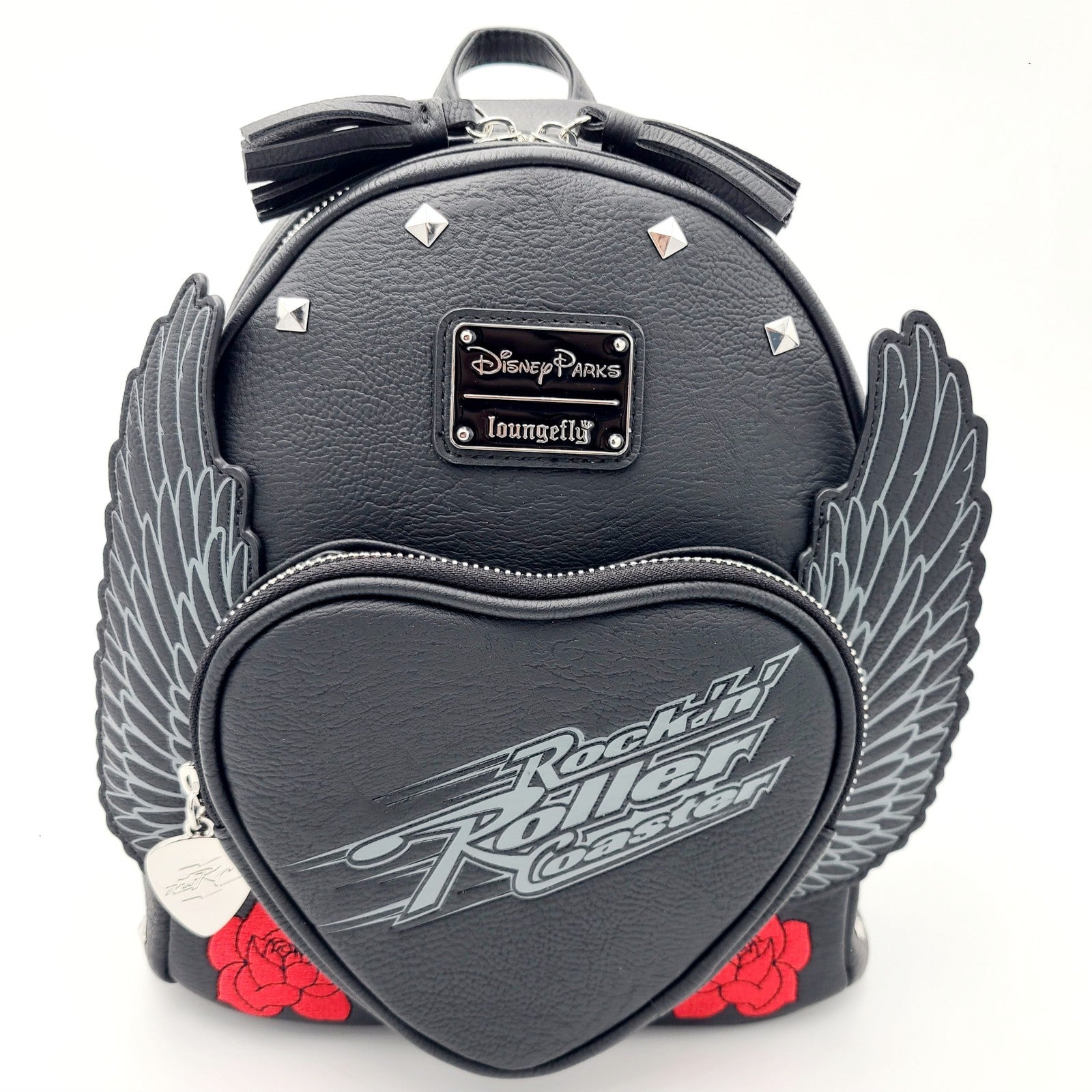 NEW Disney Parks Loungefly Aerosmith Rock ‘n’ Roller Coaster Black Backpack Bag