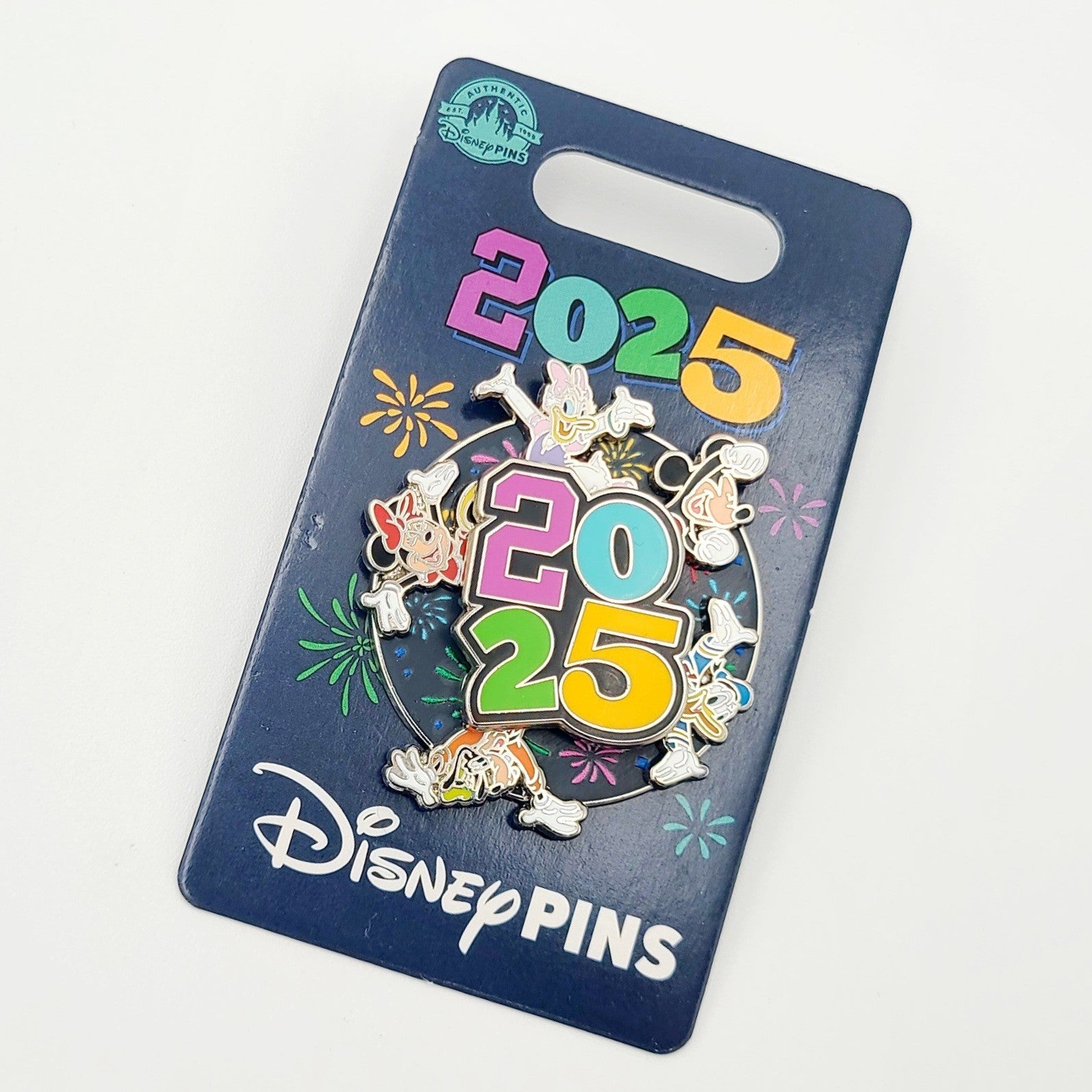 NEW 2025 Walt Disney World Parks Spinner Mickey Minnie Donald Daisy Goofy Pin