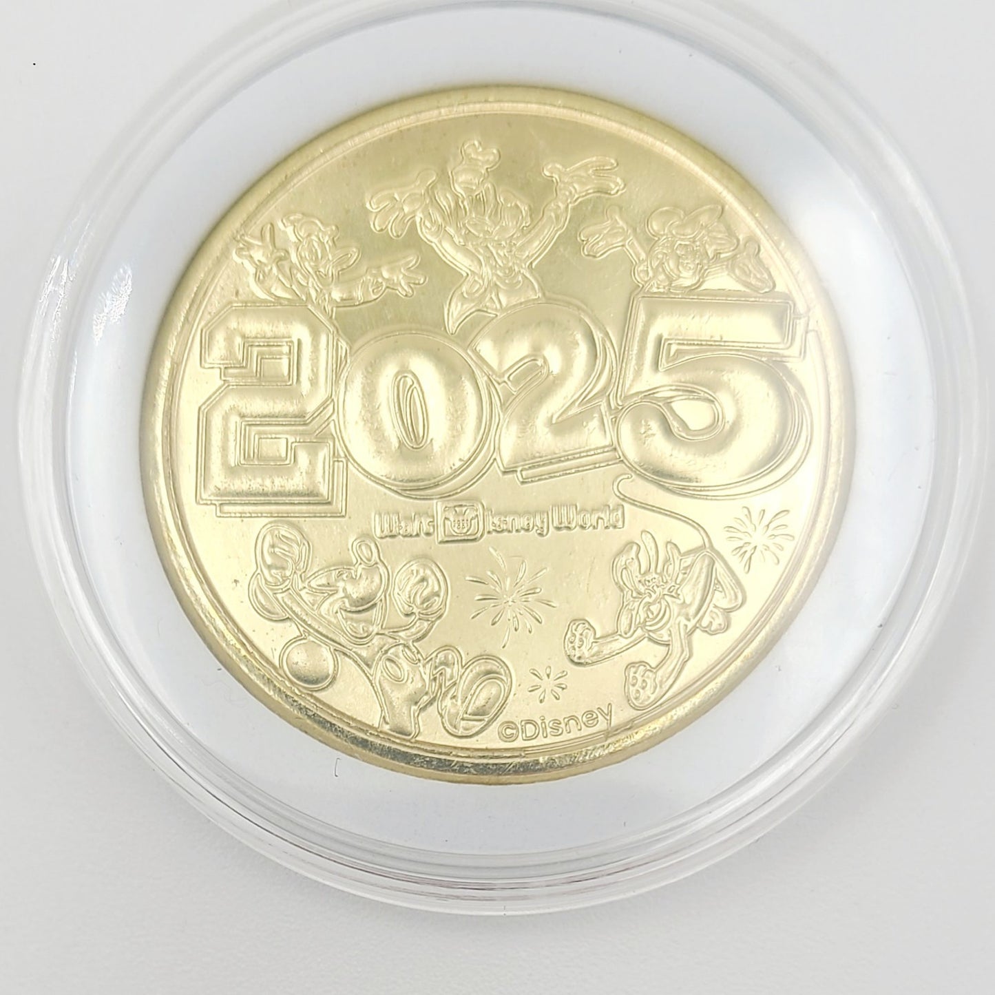 *2025 Chip Dale Coin* Walt Disney World Parks Golden Color Metal Medallion EPCOT