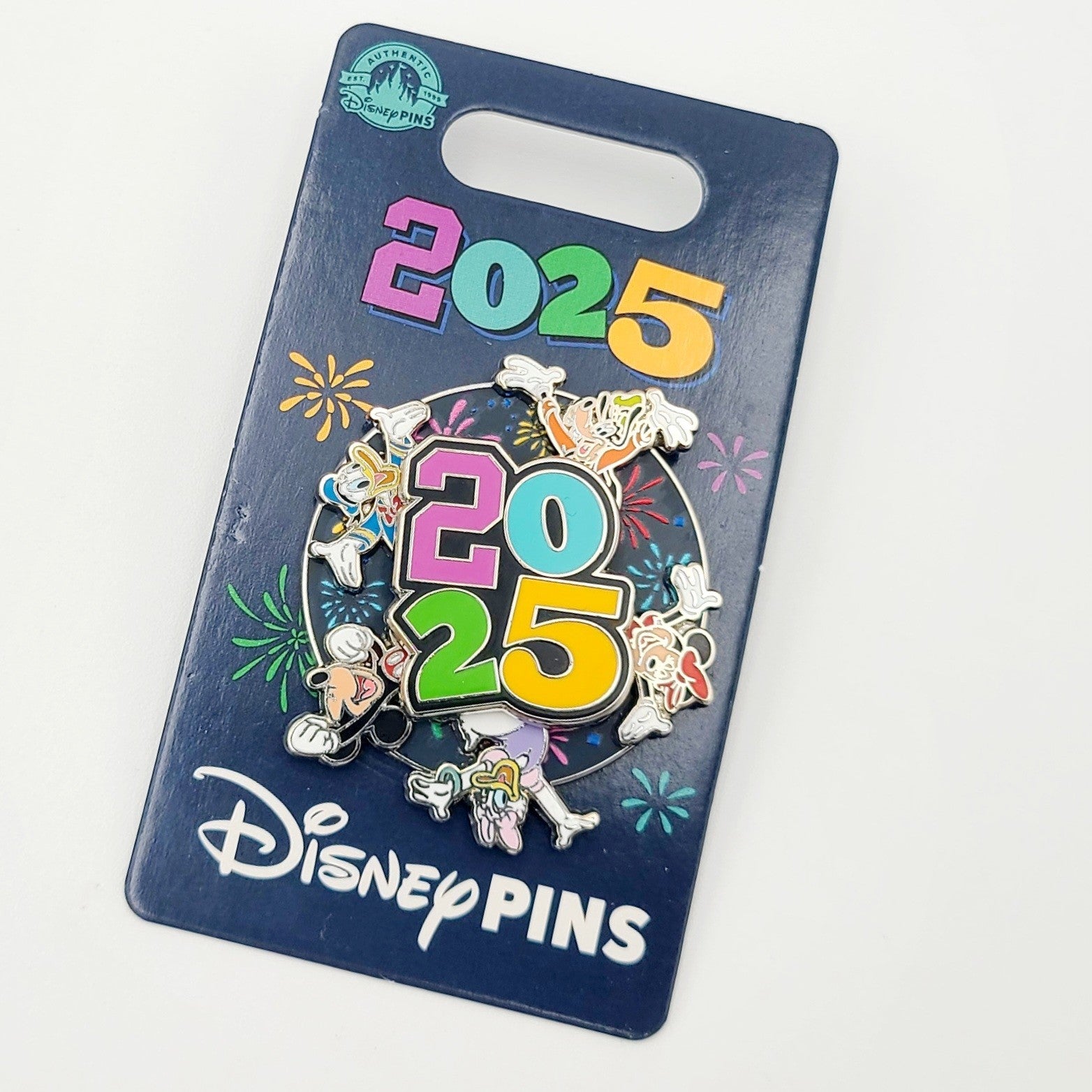 NEW 2025 Walt Disney World Parks Spinner Mickey Minnie Donald Daisy Goofy Pin