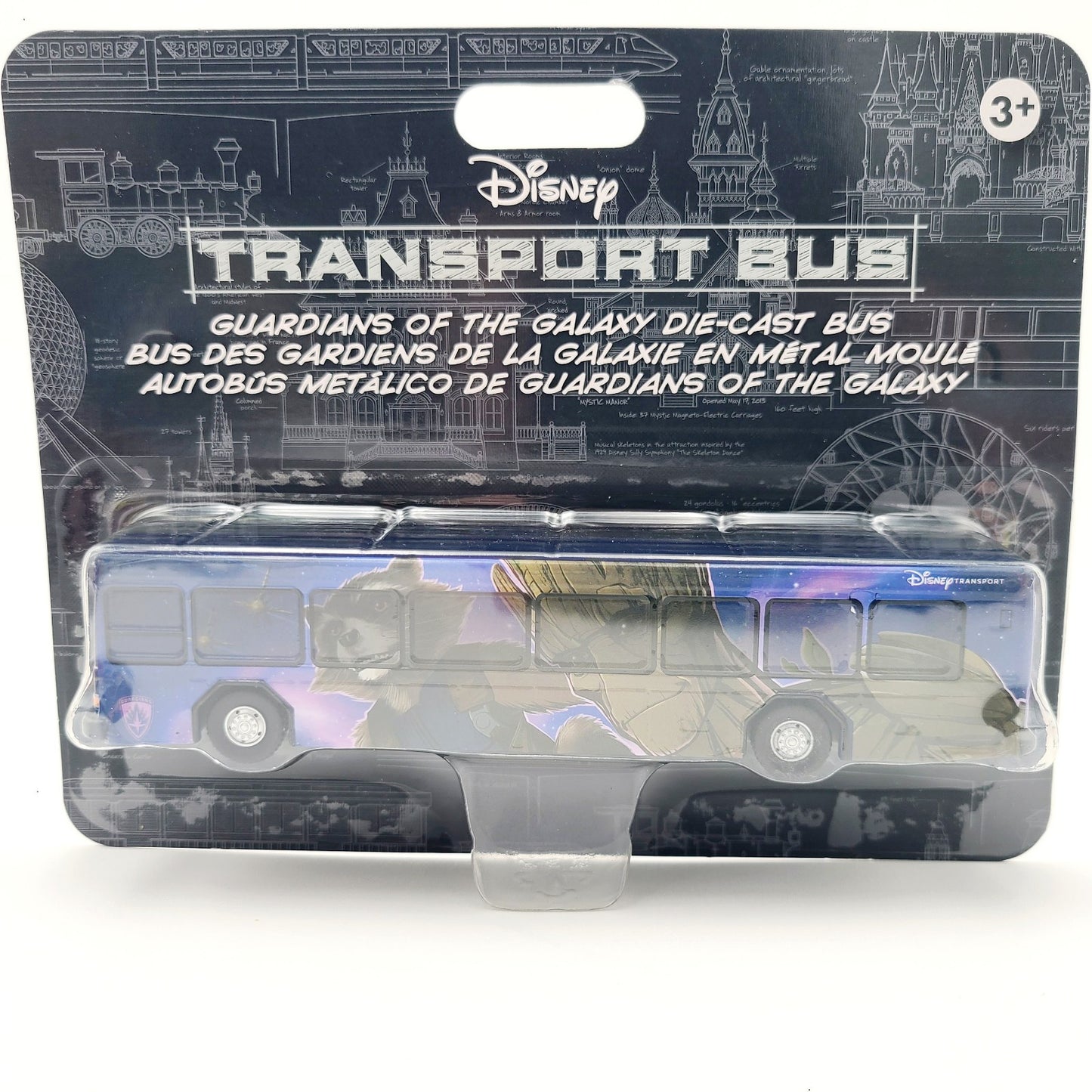 NEW 2024 Disney Parks Diecast Bus Transport Guardians Of The Galaxy Wrap Groot