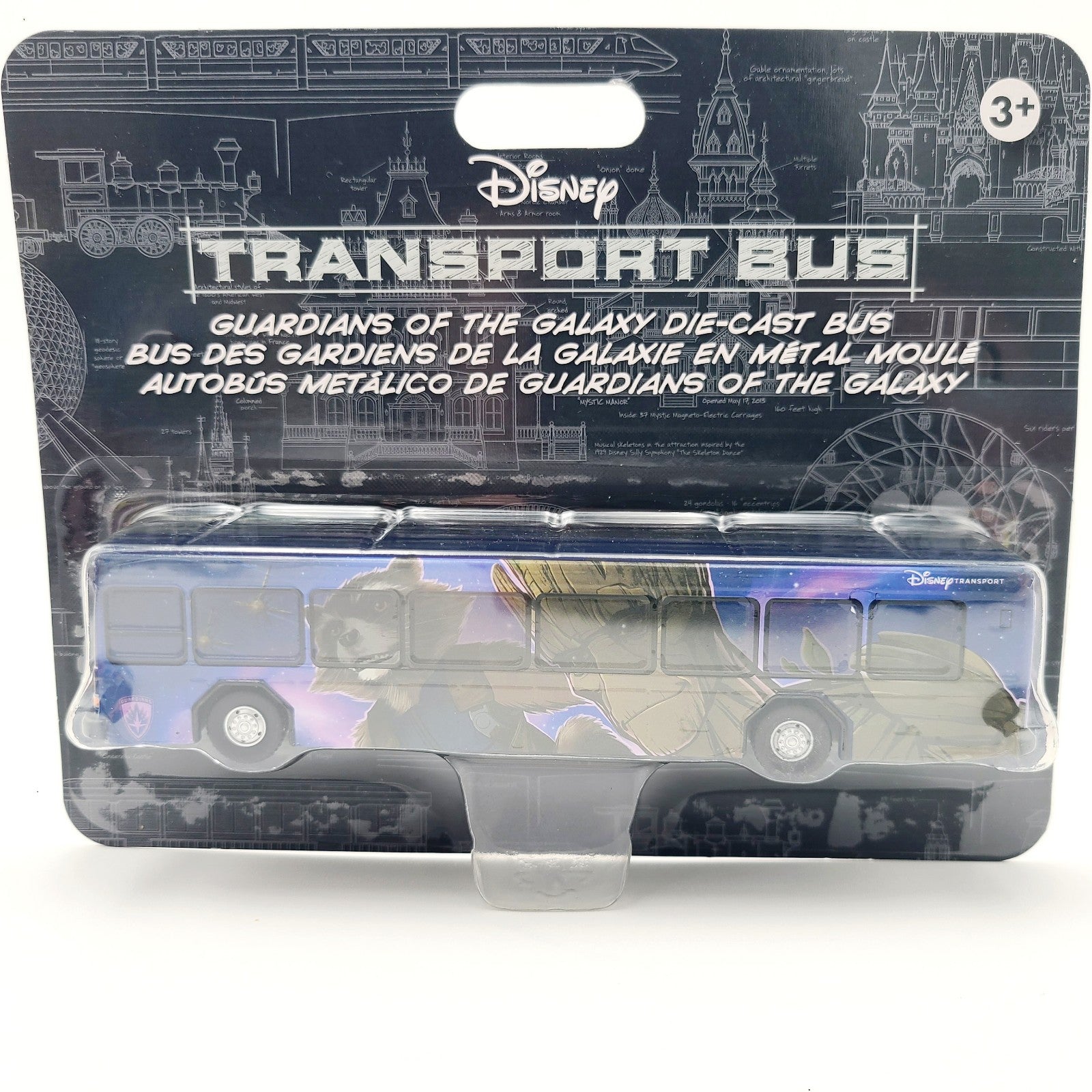 NEW 2024 Disney Parks Diecast Bus Transport Guardians Of The Galaxy Wrap Groot