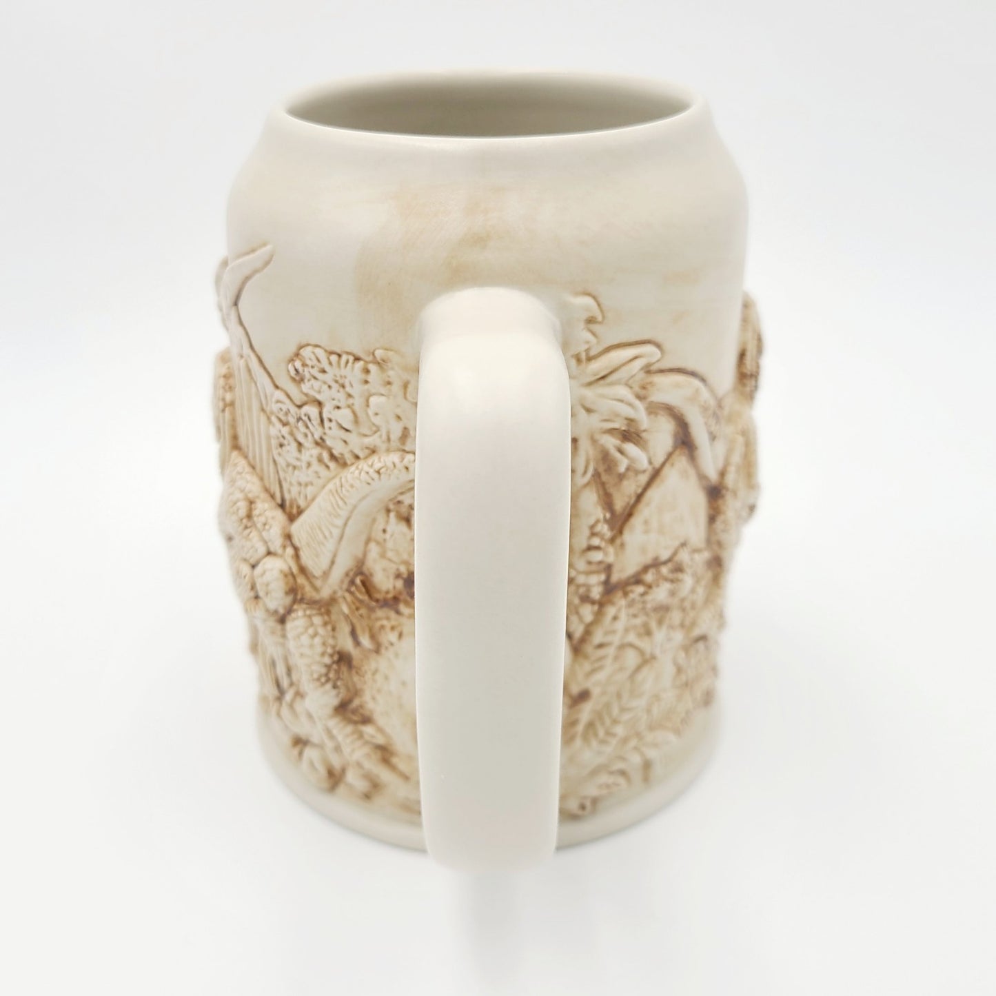 Universal Studios Exclusive Jurassic Park Fossil Bone Sculpted Jumbo Mug New