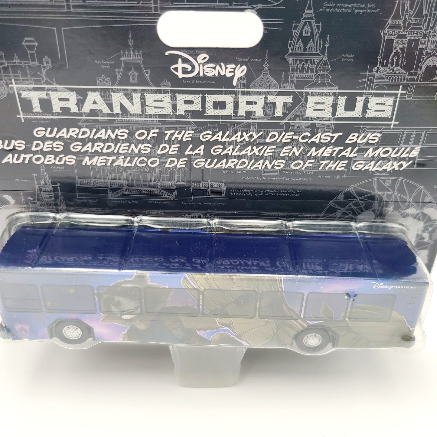NEW 2024 Disney Parks Diecast Bus Transport Guardians Of The Galaxy Wrap Groot