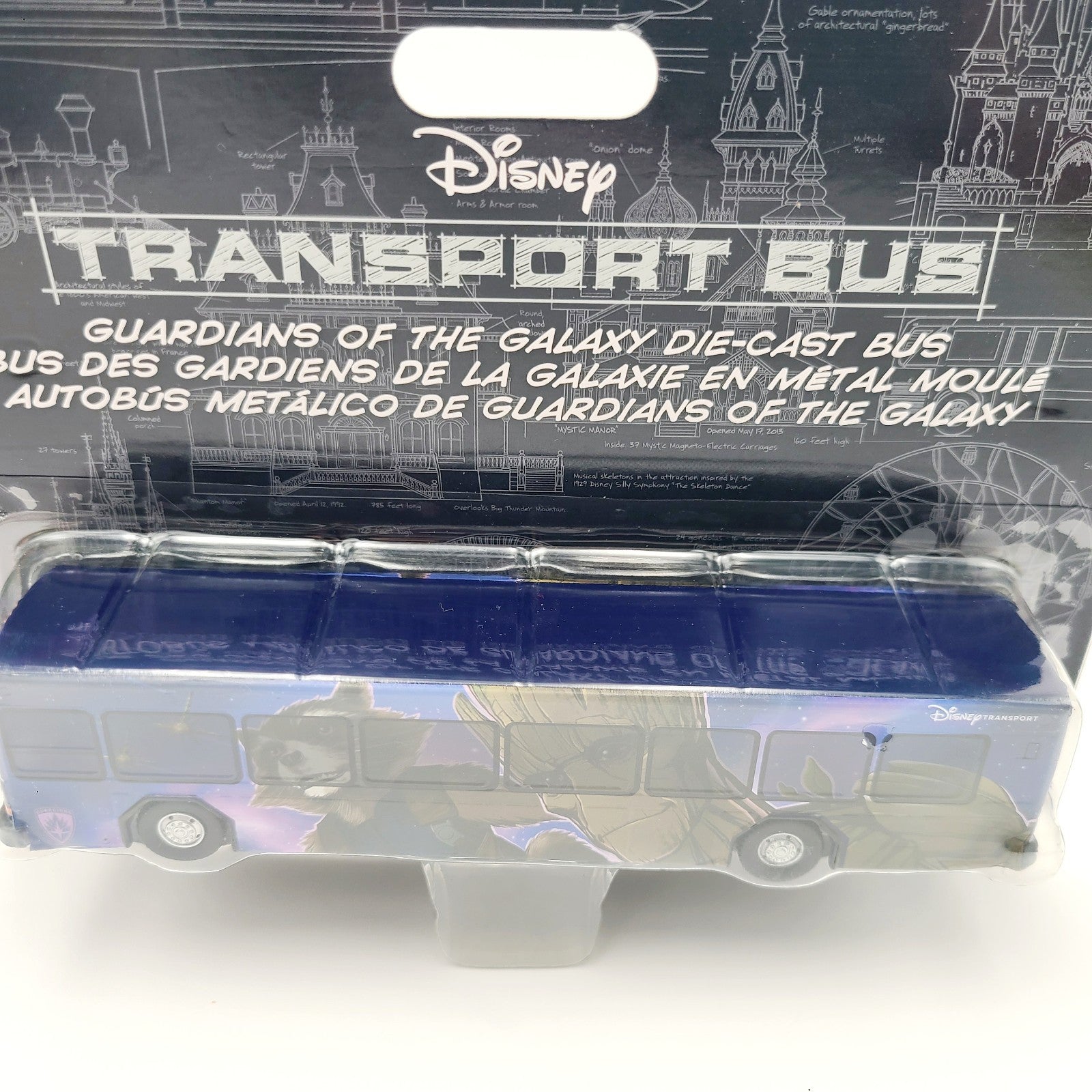 NEW 2024 Disney Parks Diecast Bus Transport Guardians Of The Galaxy Wrap Groot