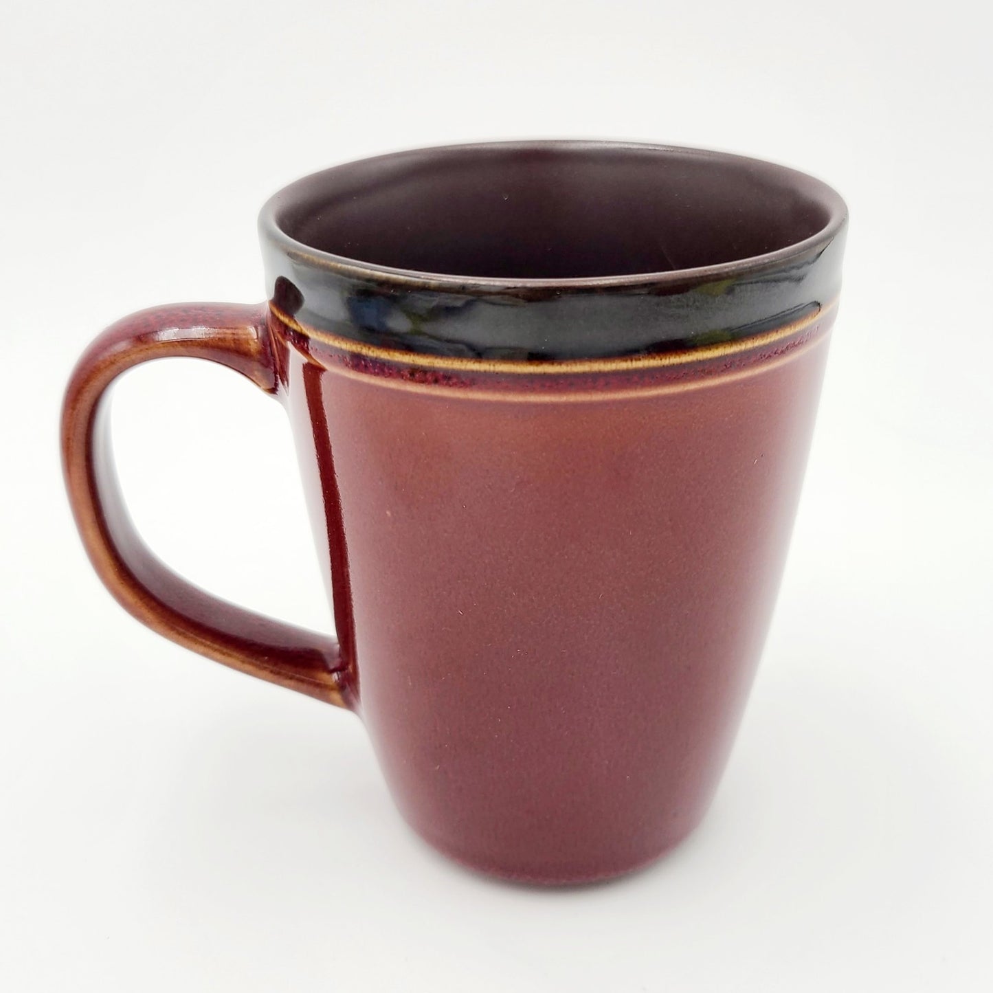 RARE Walt Disney World Wilderness Lodge Ceramic Coffee Cup Mug Brown Red NEW WDW