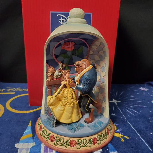 Jim Shore "Enchanted Love" Beauty & the Beast Dome