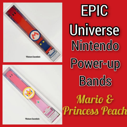 *Princess Peach & Mario* EPIC Universe Super Nintendo World Power Up Game Band
