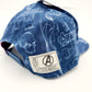 NEW Disney Parks Adult Marvel Heroes & Villains Avengers 60th Anniv Hat Cap Blue