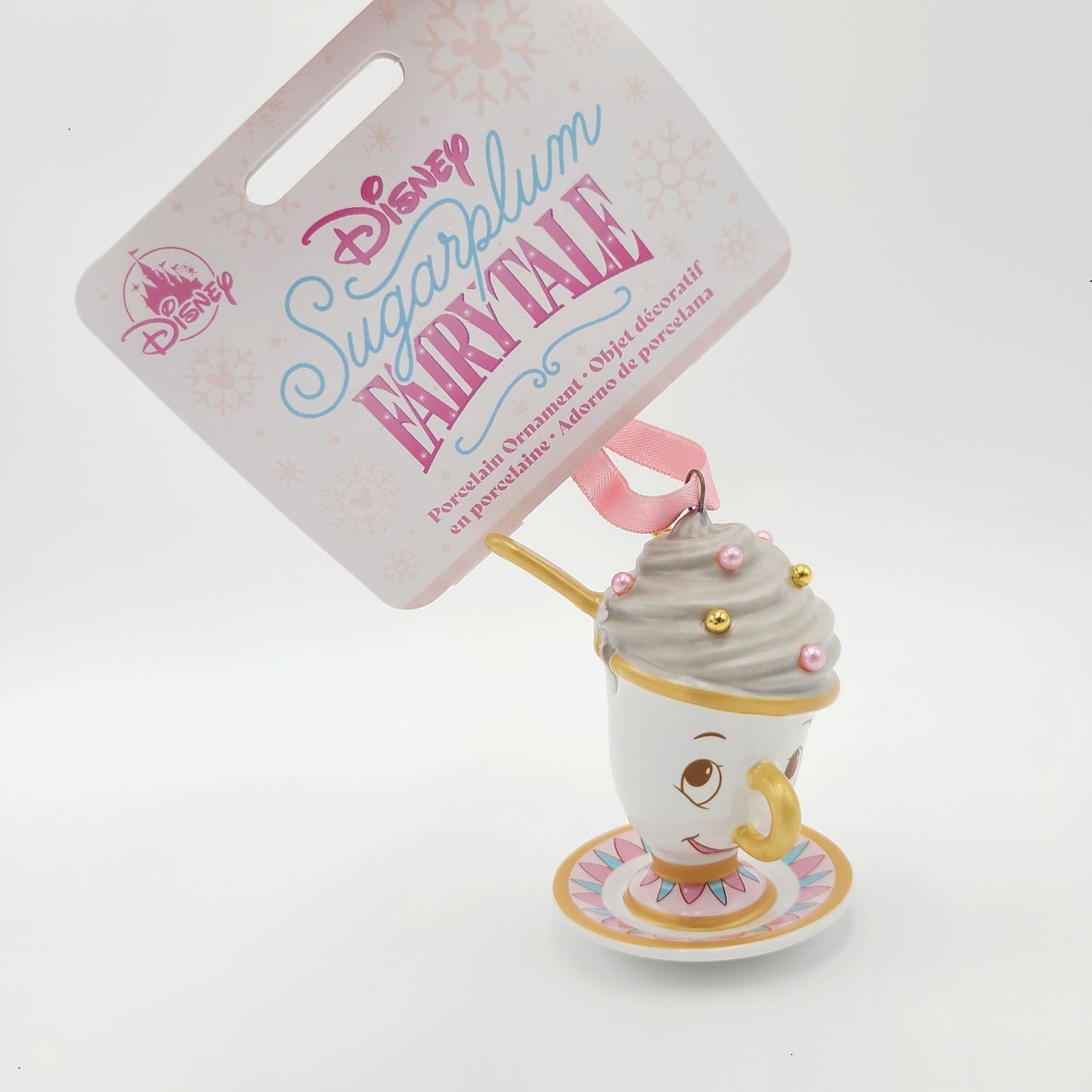 2025 Disney Parks Sugarplum Fairytale Beauty & The Beast Chip Cup Ornament New