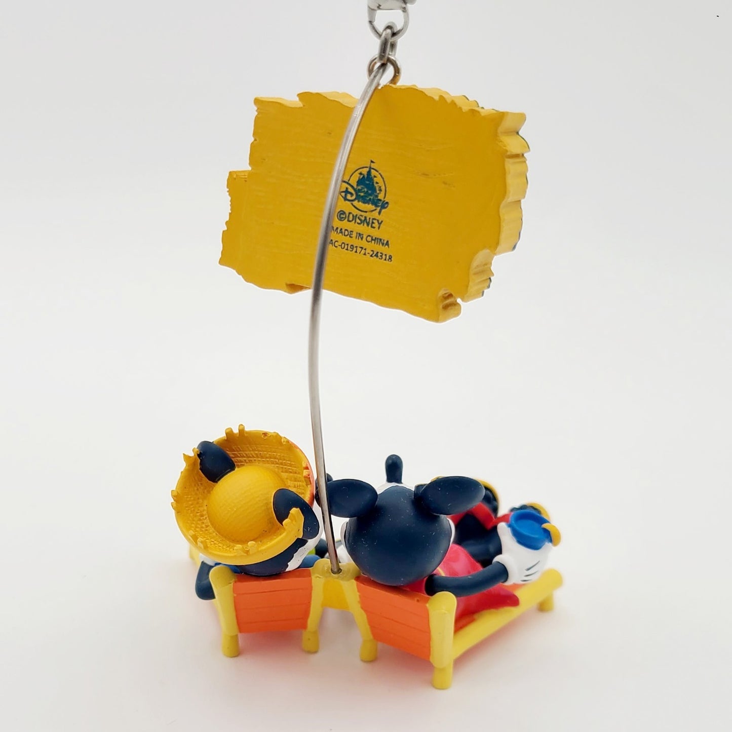Disney Parks Caribbean Beach Resort Mickey & Minnie Mouse Christmas Ornament New