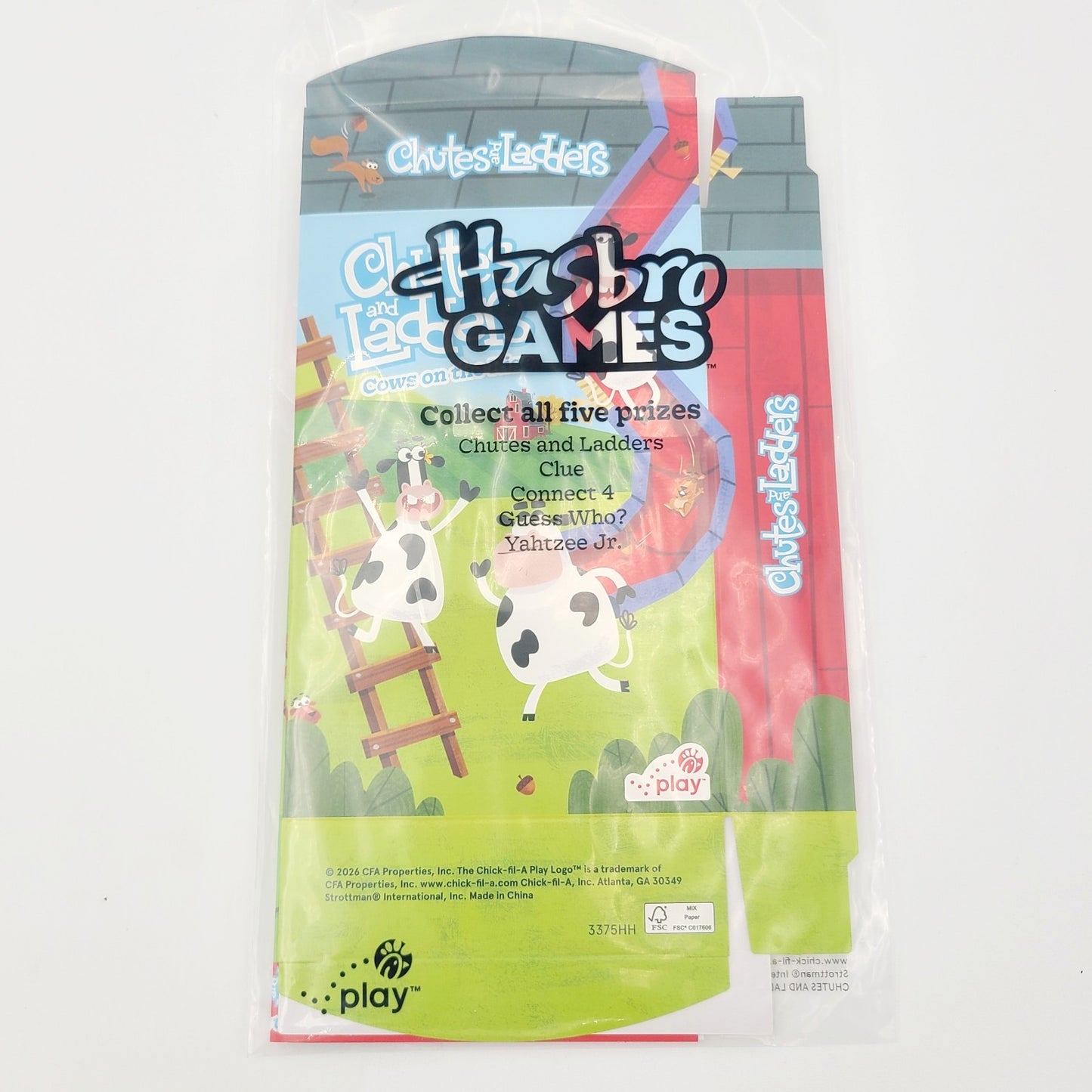 Sealed Chick-Fil-A Kids Meal Play Hasbro Chutes And Ladders 2026 Ages 4+ NEW CFA