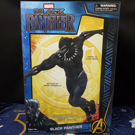 Disney Parks Marvel Black Panther 14" Figure Statue Diamond Select Toys Resin LE