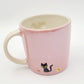 Disney Parks 2025 Halloween Minnie Mouse Ghost Cat Pink Ceramic Coffee Mug New