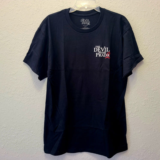 LARGE The Devil Wears Prada 2 Fashion Cinemark Movie Theater Black Tee T-Shirt
